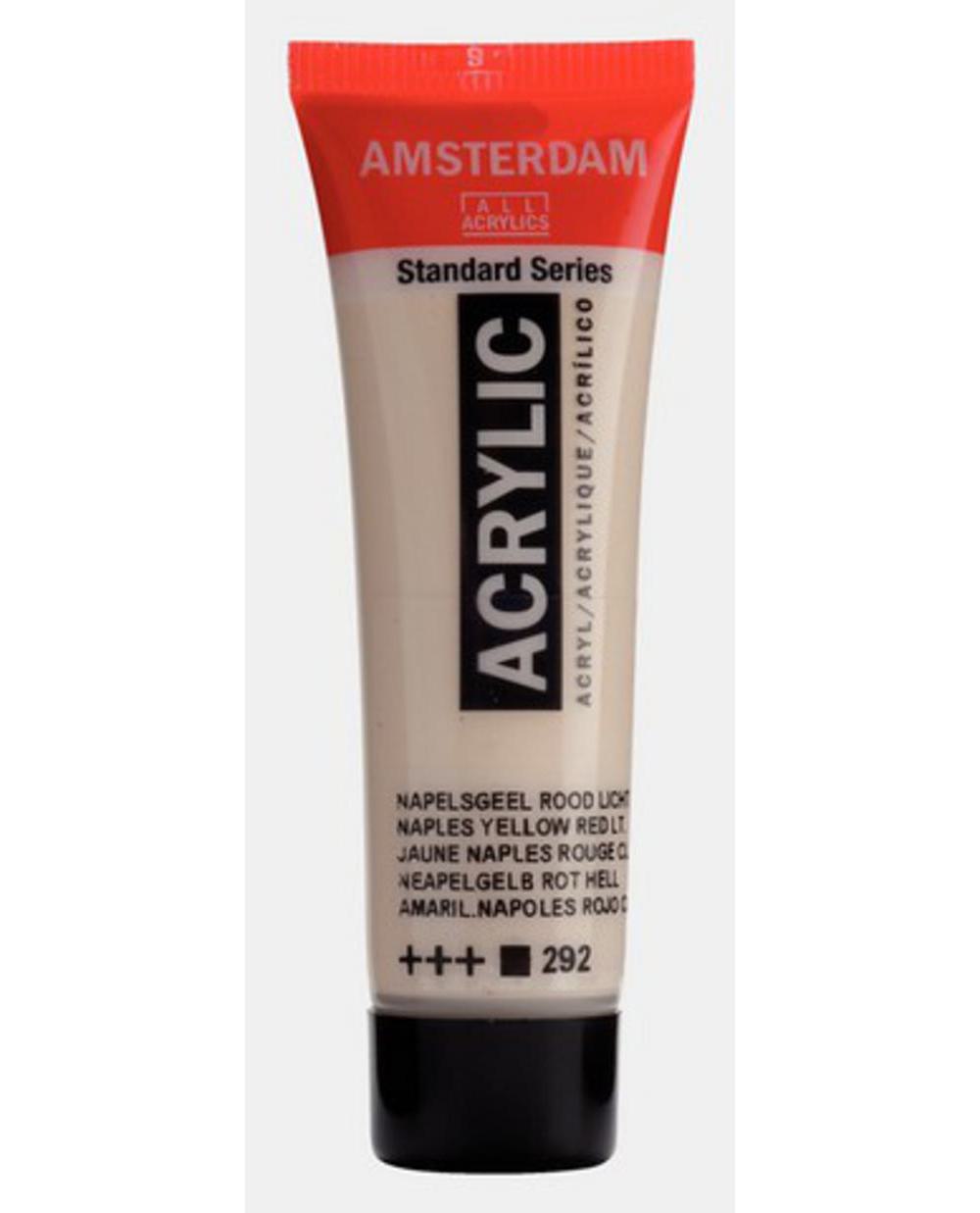 Amsterdam, Acrylic, Art & School, Paint, 20ml, 974510, Naples Yellow Red Light